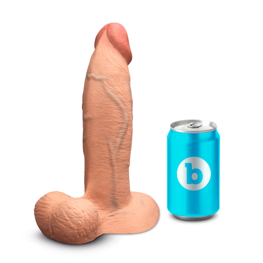 Slipskin Realistic Silicone Dildo - 9" Girthy Mocha - Red Velvet Boutique