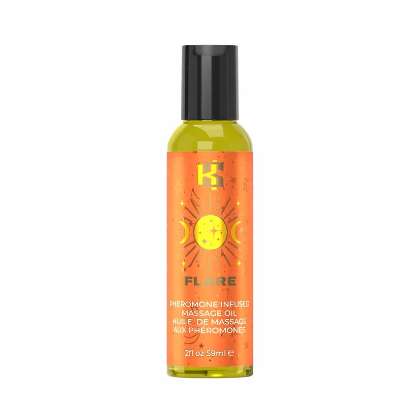 Celestial Collection FLARE pheromone Massage oil 2 fl oz/59 - Red Velvet Boutique