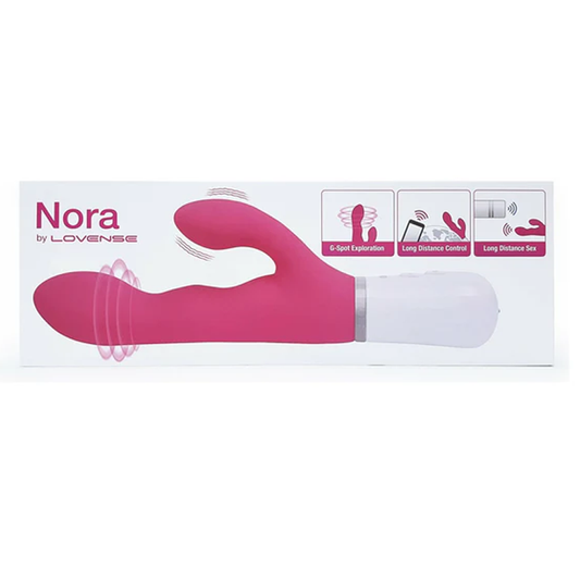 NORA BLUETOOTH RABBIT VIBRATOR - PINK - Red Velvet Boutique