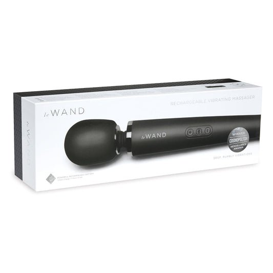 Rechargeable Vibrating Massager - Black - Red Velvet Boutique