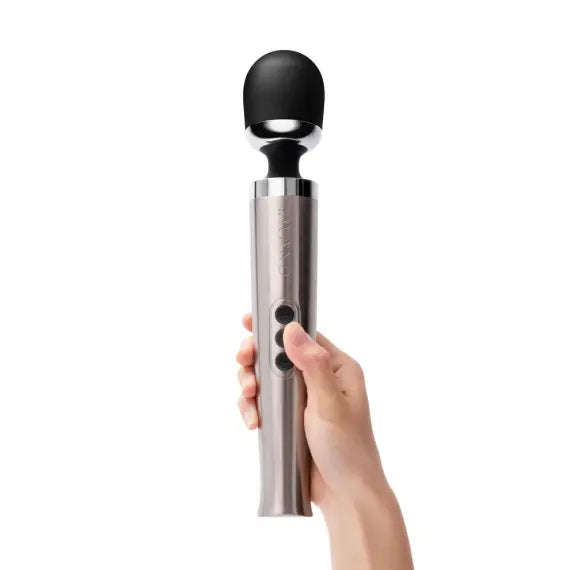 Die Cast Rechargeable Vibrating Massager - Silver LE Wand