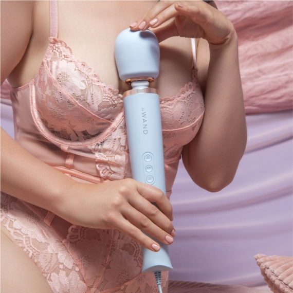 Plug-In Vibrating Massager - Sky Blue - Red Velvet Boutique