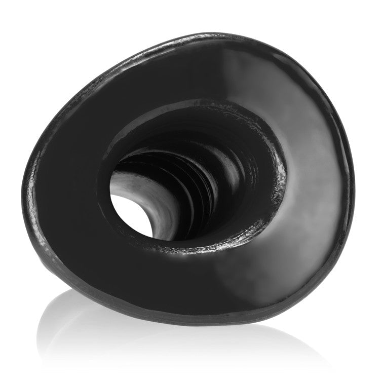 PIGHOLE DEEP-1, hollow plug - BLACK - SMALL - Red Velvet Boutique