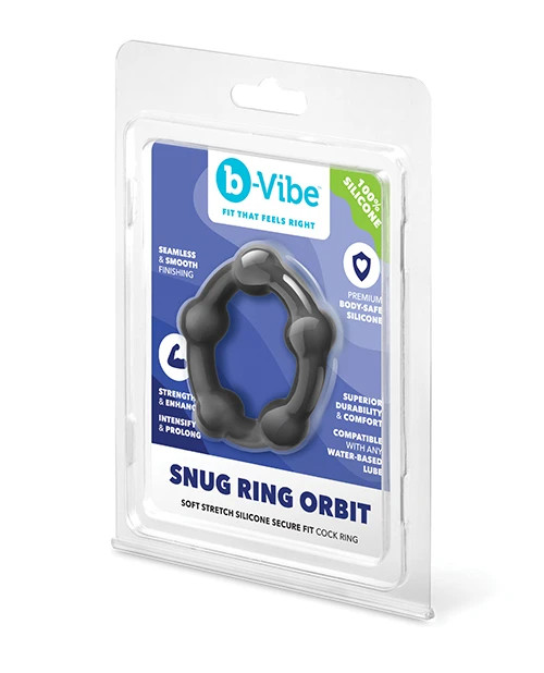 SNUG RING ORBIT - NUBBY SNUG FIT SILICONE COCK RING - Red Velvet Boutique