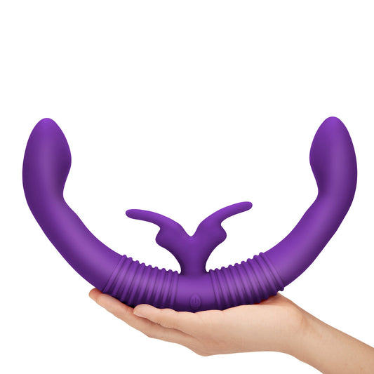 TOGETHER COUPLES VIBRATOR W/ REMOTE CONTROL - Red Velvet Boutique