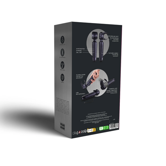 MAN WAND EVO BLACK PLUM - Red Velvet Boutique