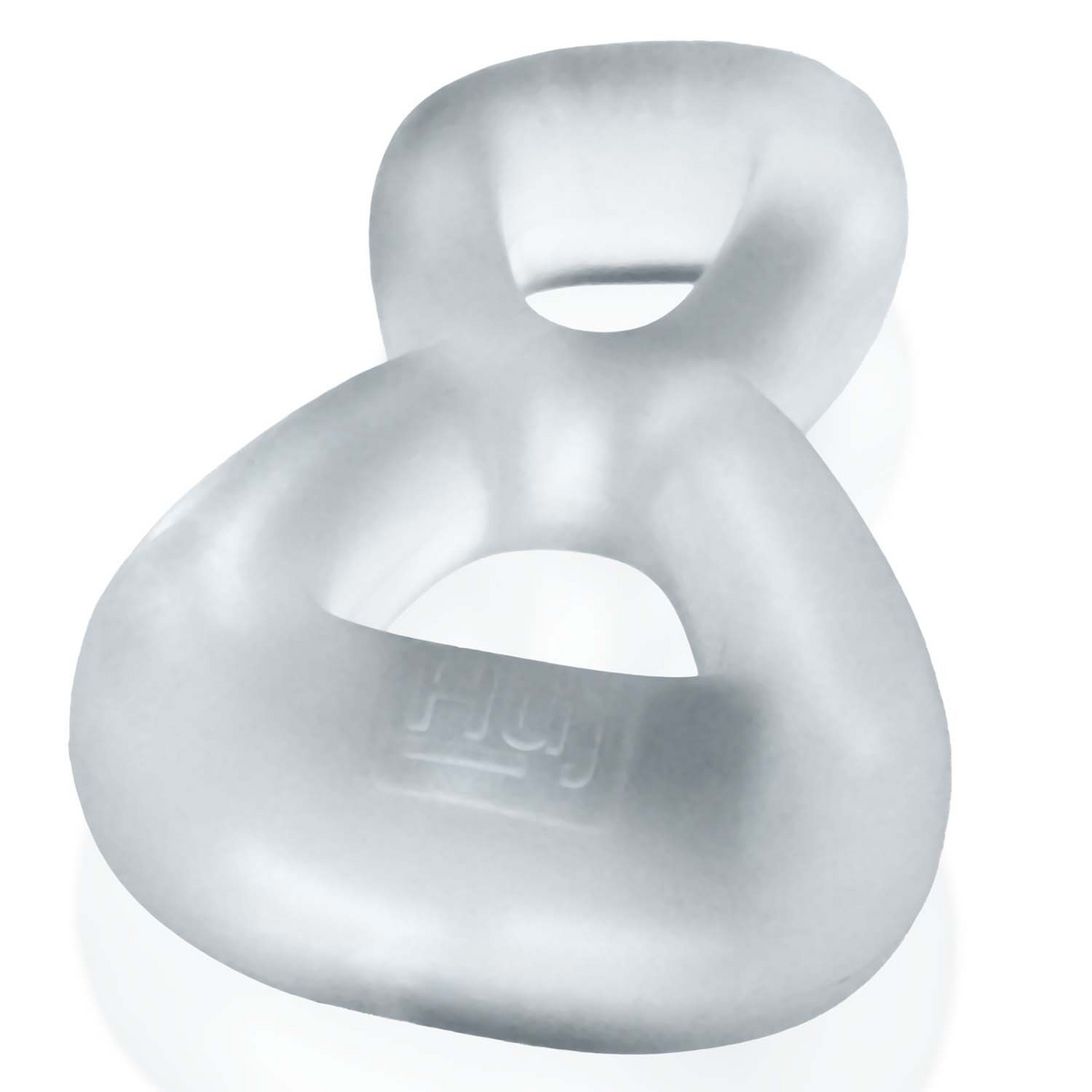 BOOMERANG double-ring cockring & nut-tugger CLEAR STEAM - Red Velvet Boutique