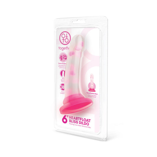 TOGETHER 6" HEARTFLOAT BLISS DILDO - Red Velvet Boutique