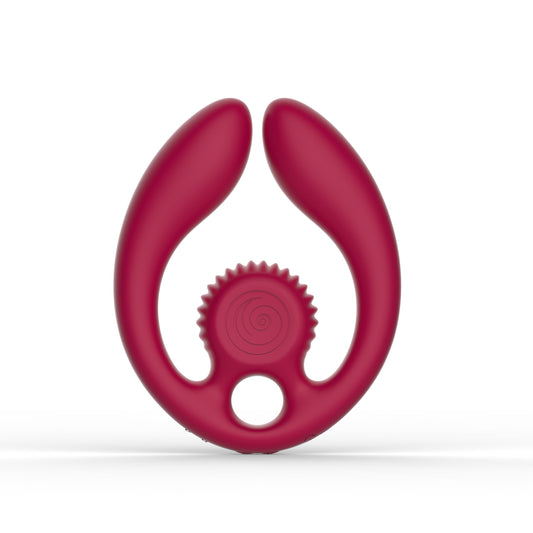 SVibe Snail GIZI Duo Couples Stimulator, burgundy - Red Velvet Boutique