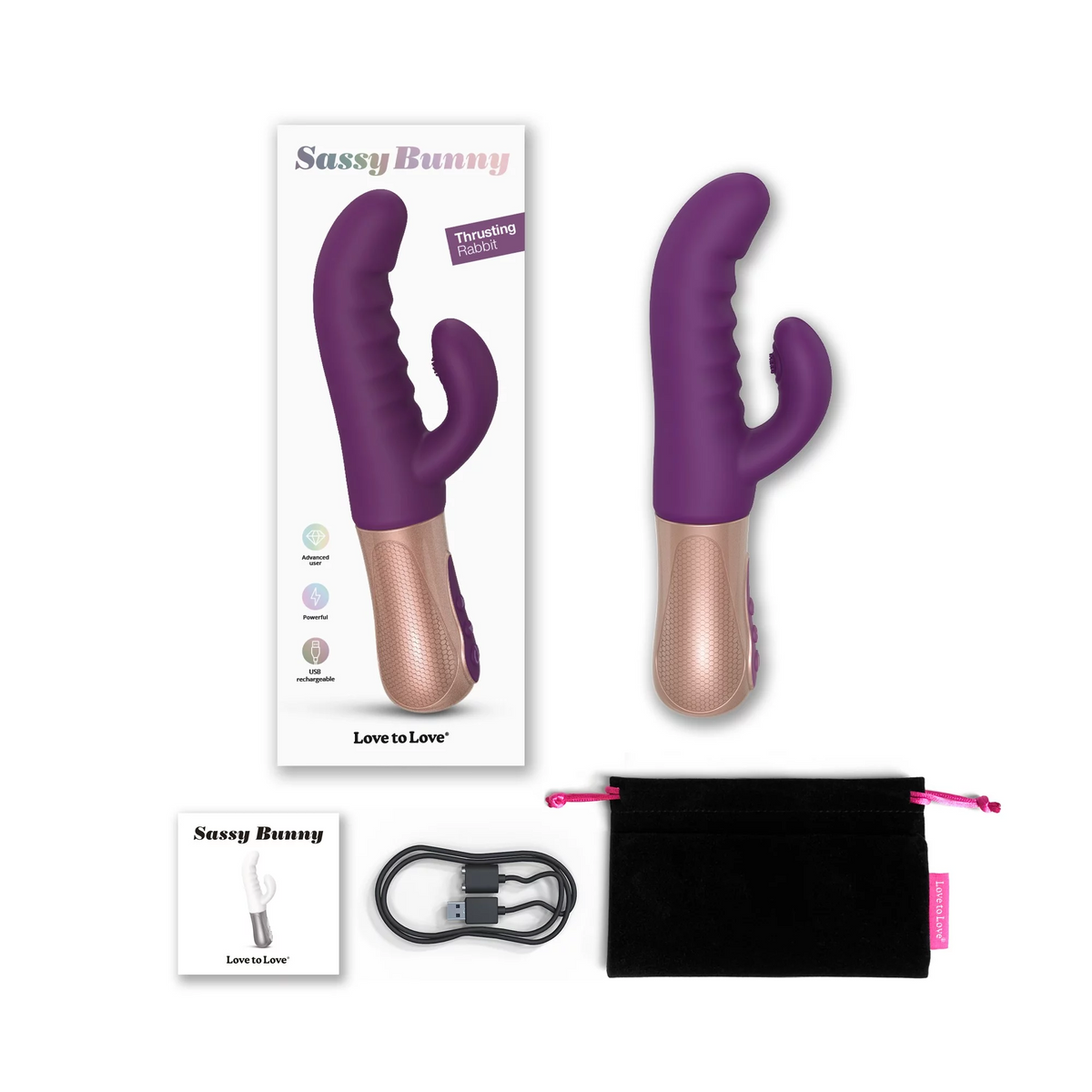 SASSY BUNNY - PURPLE RAIN - Red Velvet Boutique