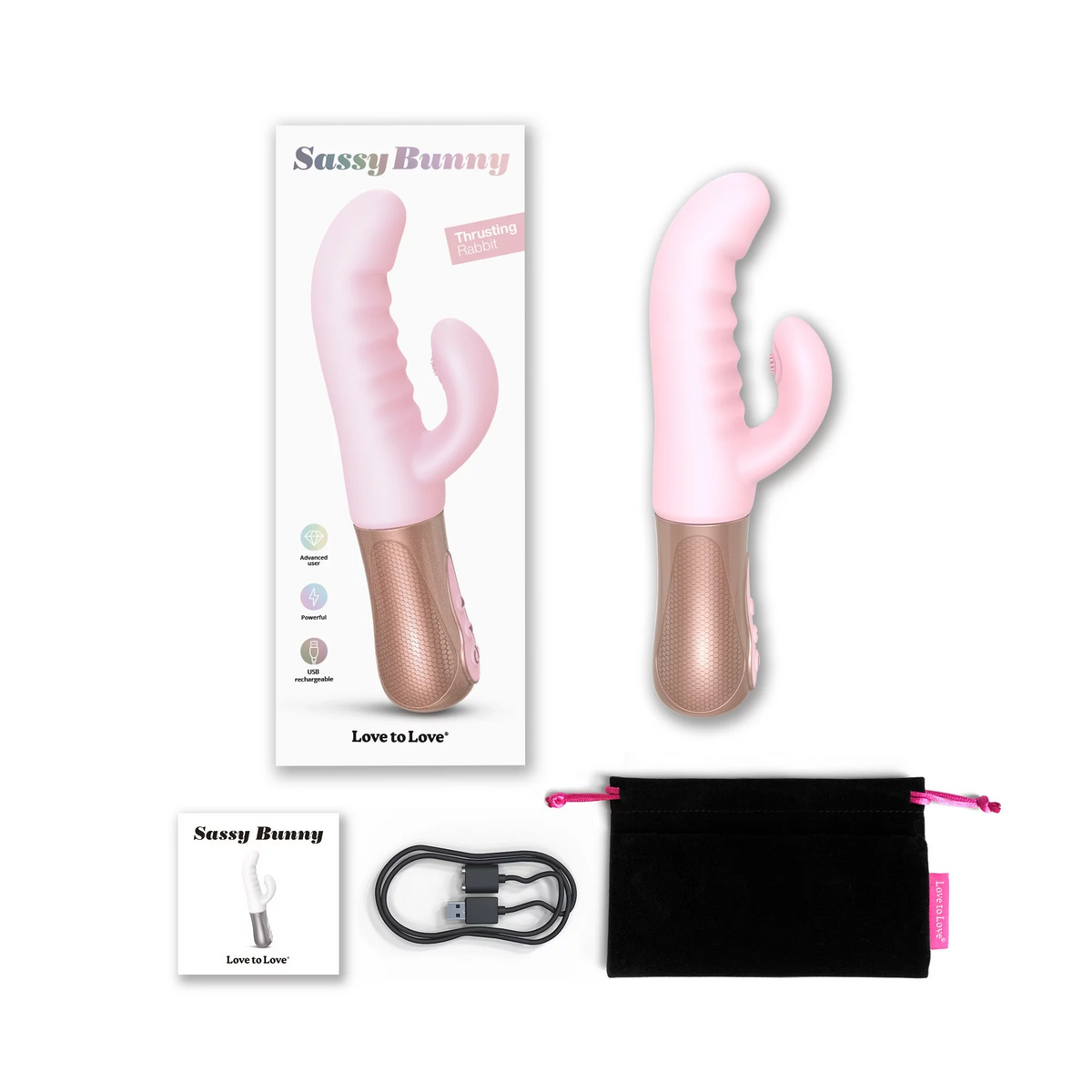 SASSY BUNNY - BABY PINK - Red Velvet Boutique