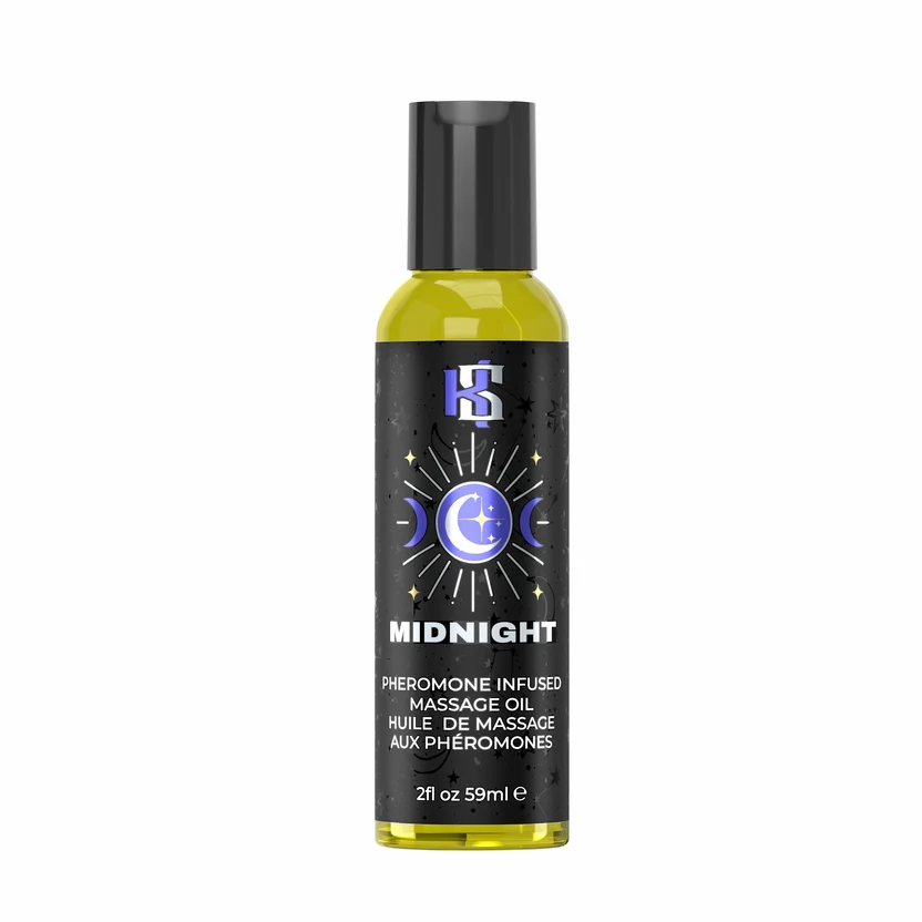 Celestial Collection MIDNIGHT pheromone  Massage oil 2 fl oz - Red Velvet Boutique