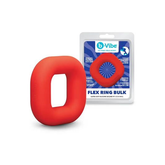 FLEX RING BULK - SILICONE COCK RING - RED - Red Velvet Boutique