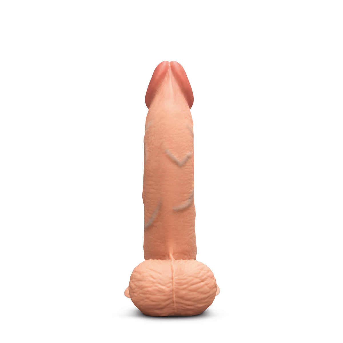 Slipskin Realistic Silicone Dildo - 8" Curvy Mocha - Red Velvet Boutique