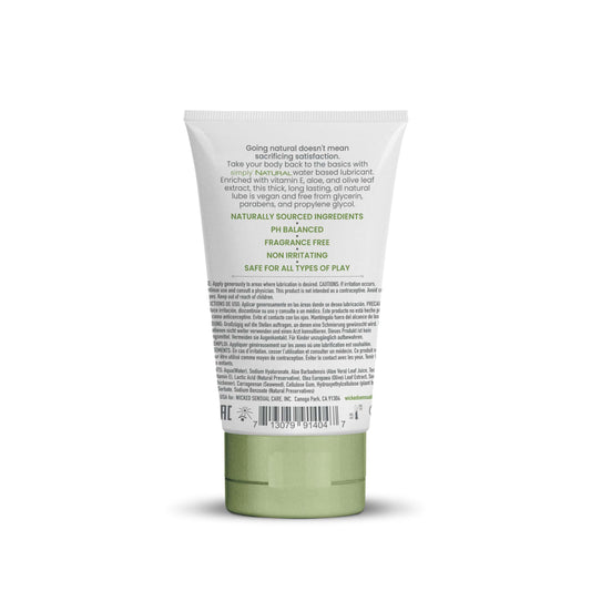 Simply Natural Lubricant 4oz - Red Velvet Boutique