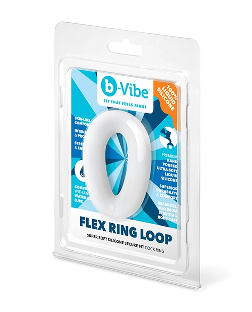 FLEX RING LOOP - SILICONE COCK RING - CLEAR - Red Velvet Boutique