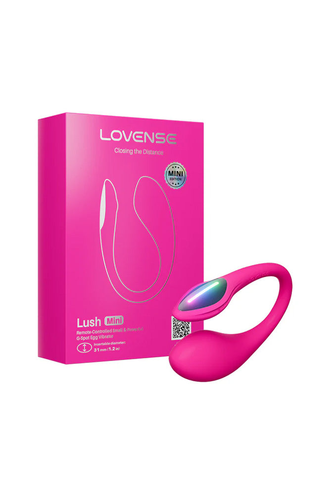LOVENSE LUSH MINI REMOTE CONTOL VIBRATOR - PINK - Red Velvet Boutique