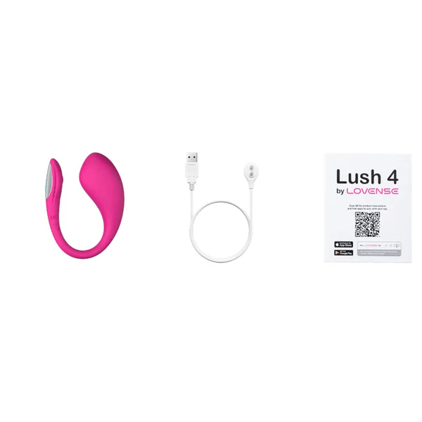 LOVENSE LUSH 4 REMOTE CONTOL VIBRATOR - PINK - Red Velvet Boutique