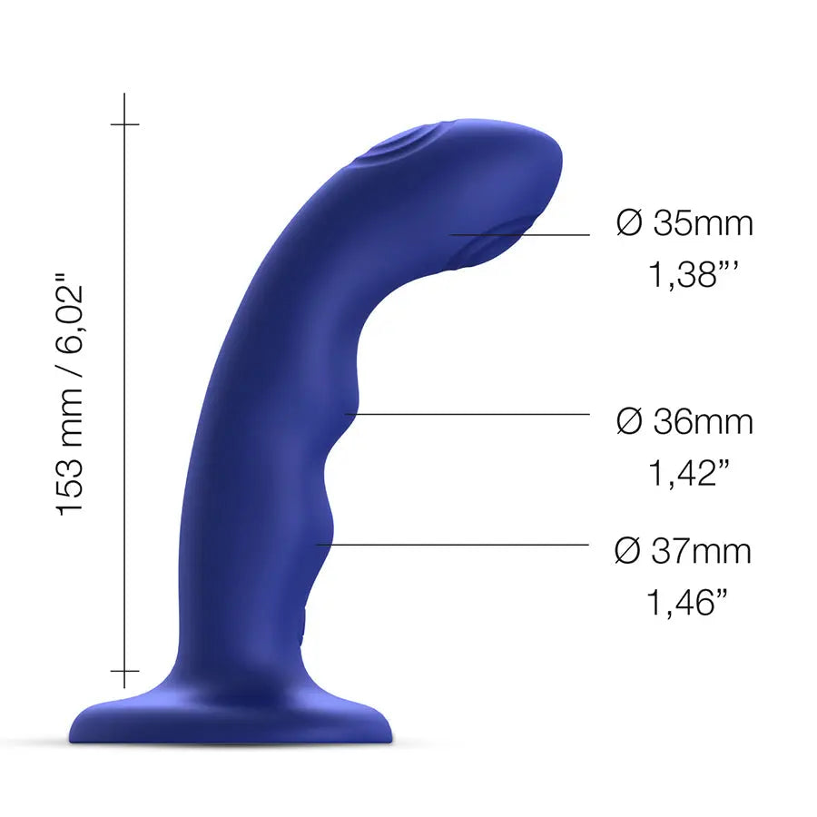 TAPPING DILDO WAVE - NIGHT BLUE STRAP-ON-ME