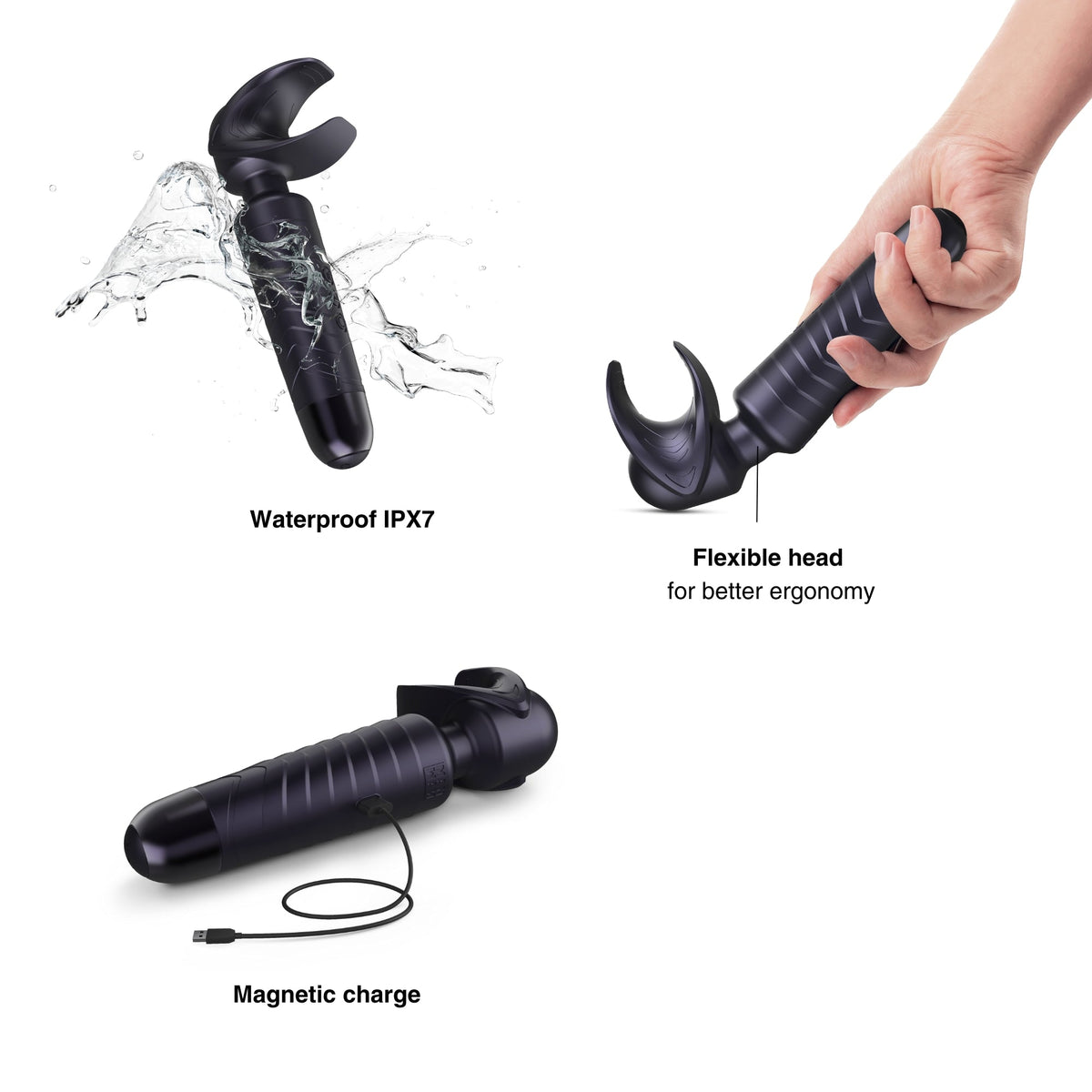 MAN WAND EVO BLACK PLUM - Red Velvet Boutique