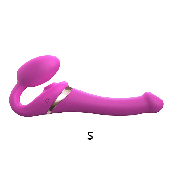 MULTI ORGASM BENDABLE STRAP-ON - S - FUCHSIA - Red Velvet Boutique