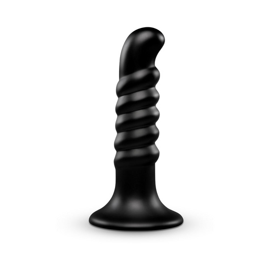 KRUSH - 9.5" CURVED & RIBBED DILDO WITH SUCTION CUP - Red Velvet Boutique