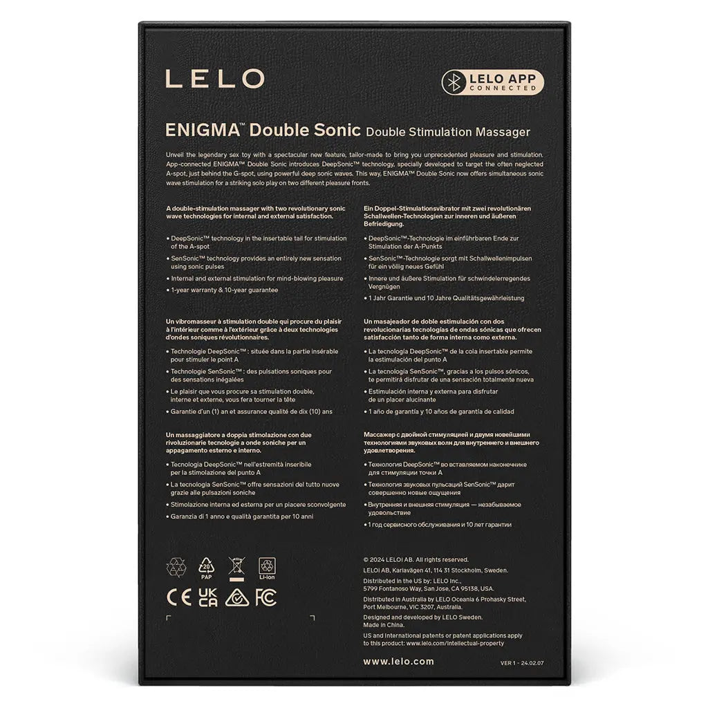 Enigma Double Sonic Purple Lelo