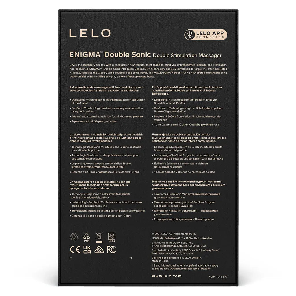 Enigma Double Sonic Black Lelo
