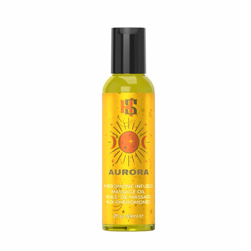 Celestial Collection AURORA phromone Massage oil 2 fl oz/59  - Red Velvet Boutique