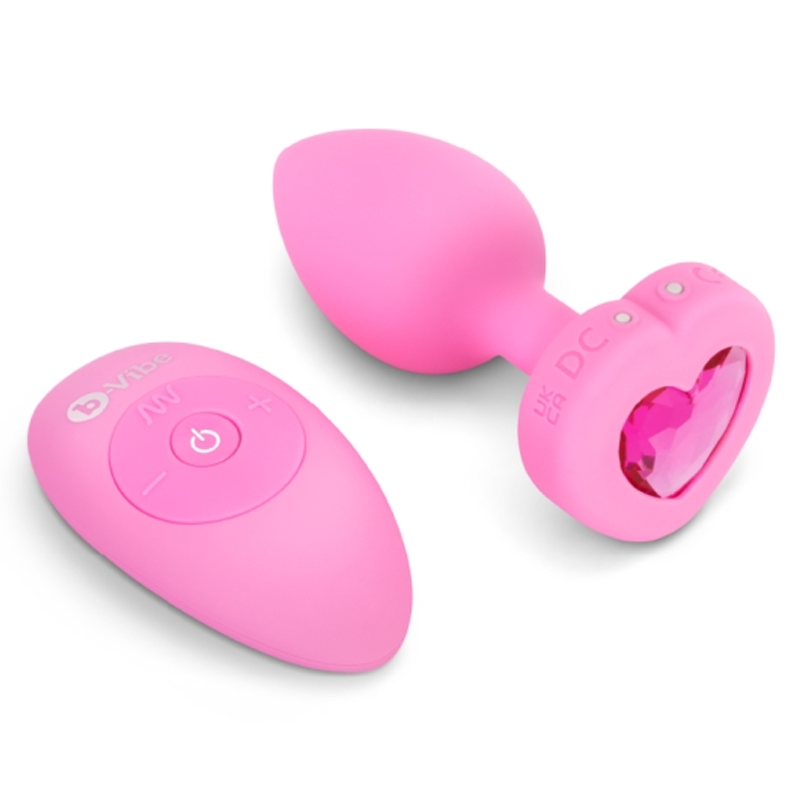 VIBRATING HEART PLUG S/M - Red Velvet Boutique