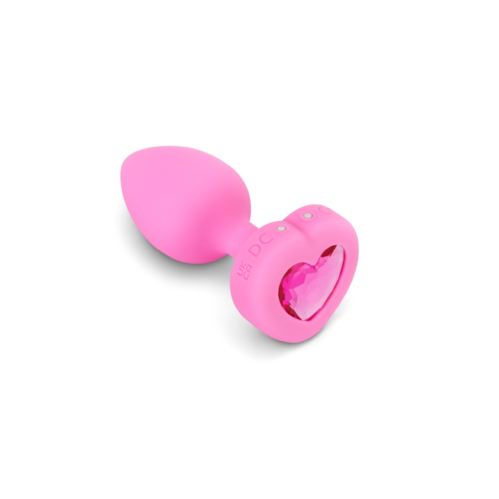 VIBRATING HEART PLUG S/M - Red Velvet Boutique