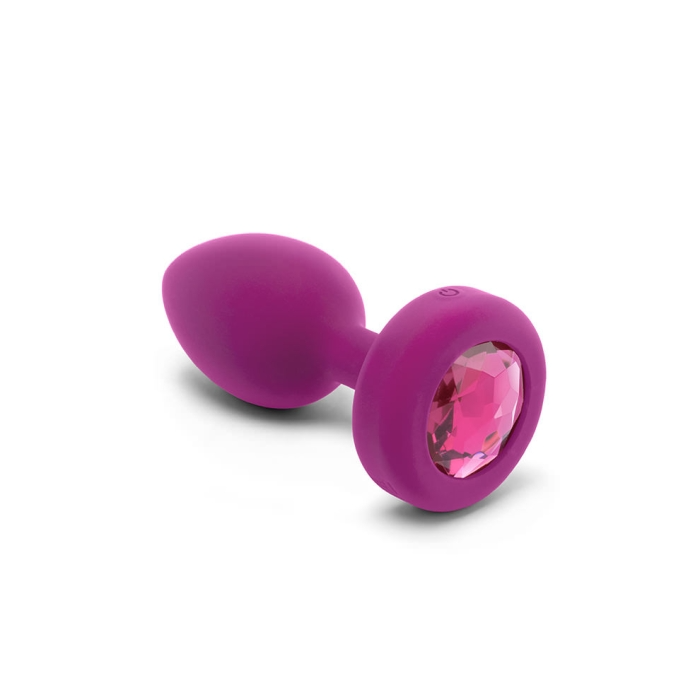 VIBRATING JEWEL PLUG | S/M | FUCHSIA - Red Velvet Boutique