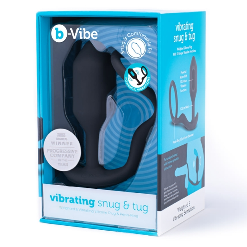 VIBRATING SNUG & TUG | M | BLACK - Red Velvet Boutique