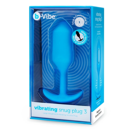 VIBRATING SNUG PLUG | L | BLUE - Red Velvet Boutique
