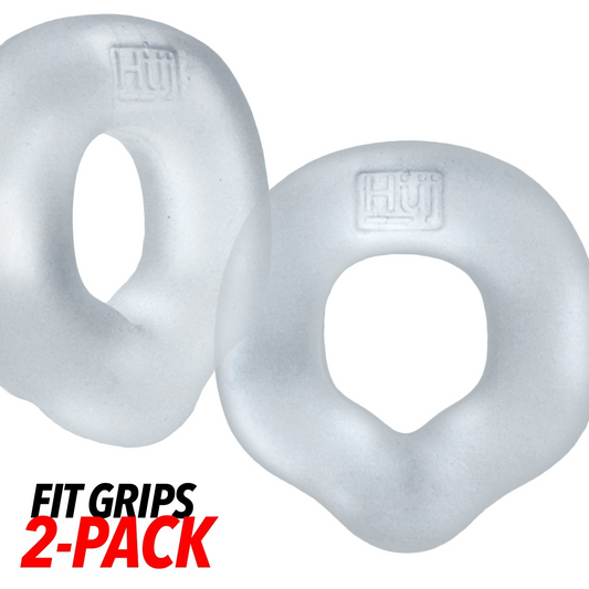 FIT GRIPS 2-pack ergo-fit cockrings CLEAR/CLEAR - Red Velvet Boutique