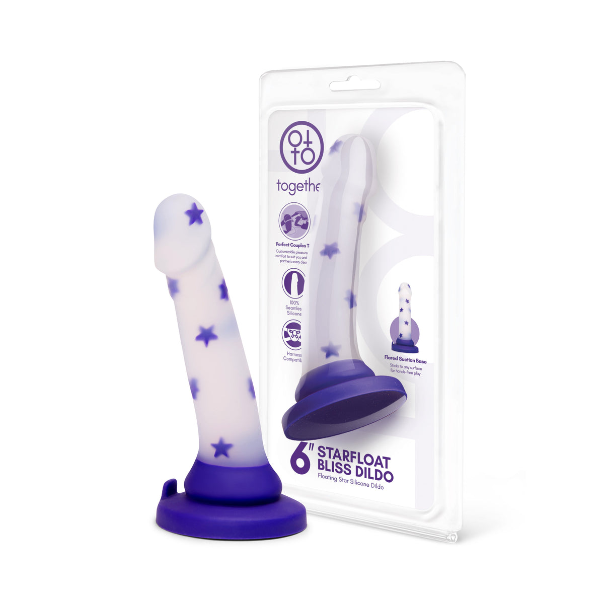 TOGETHER 6" STARFLOAT BLISS DILDO - Red Velvet Boutique