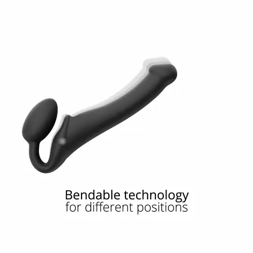 VIBRATING BENDABLE STRAP-ON - XL - PURPLE - Red Velvet Boutique