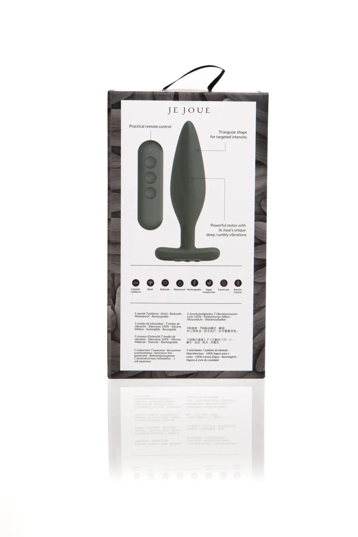 Egon Vibrating Butt Plug Black Je Joue