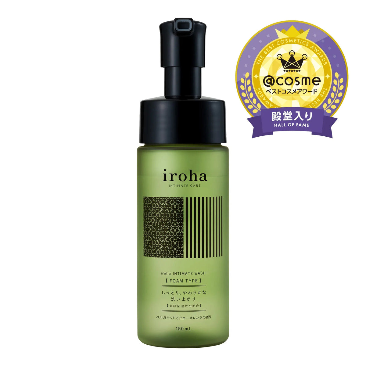 iroha Intimate Foam Wash - Bergamot and Bitter Orange  5.07o - Red Velvet Boutique