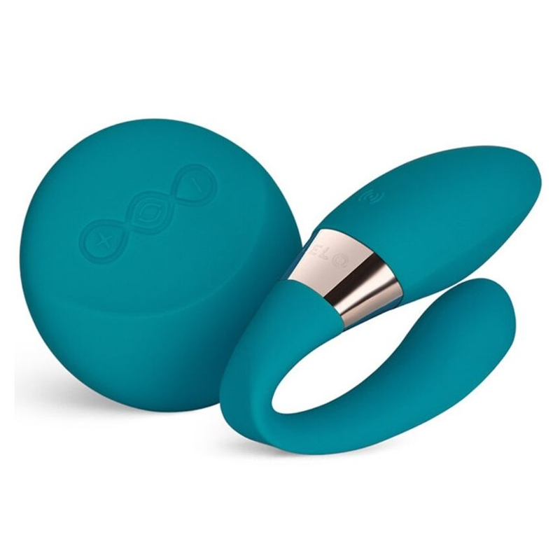 TIANI DUO Vibrating Couples Massager, Ocean Blue - Red Velvet Boutique