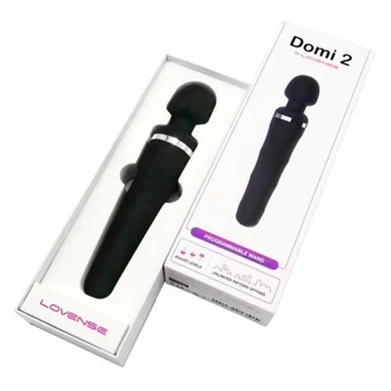 DOMI 2 PROGRAMMABLE WAND - BLACK Lovense