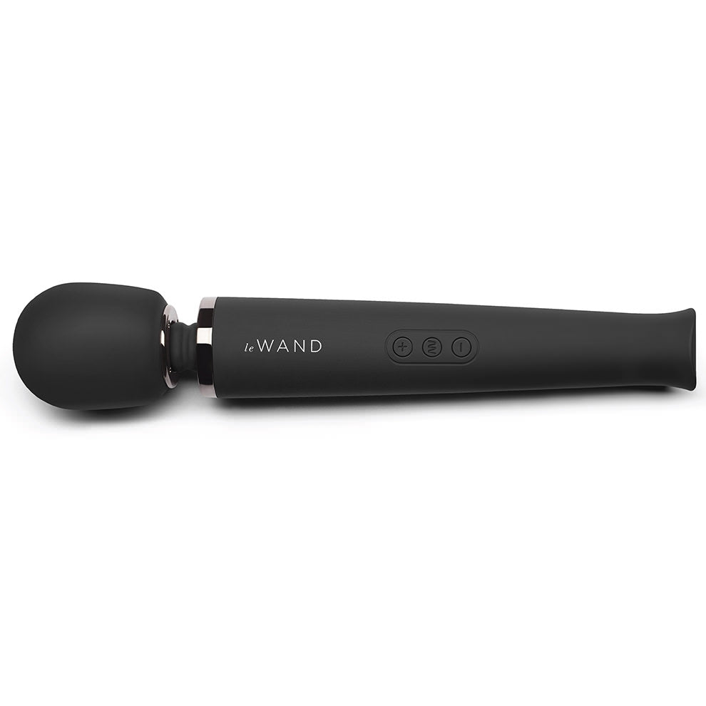Rechargeable Vibrating Massager - Black - Red Velvet Boutique