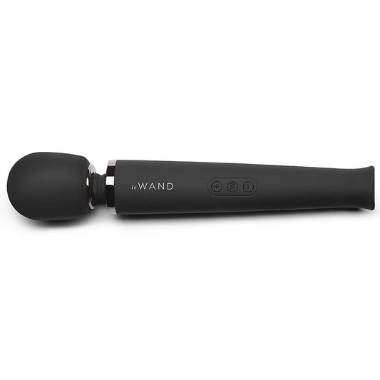 Rechargeable Vibrating Massager - Black - Red Velvet Boutique