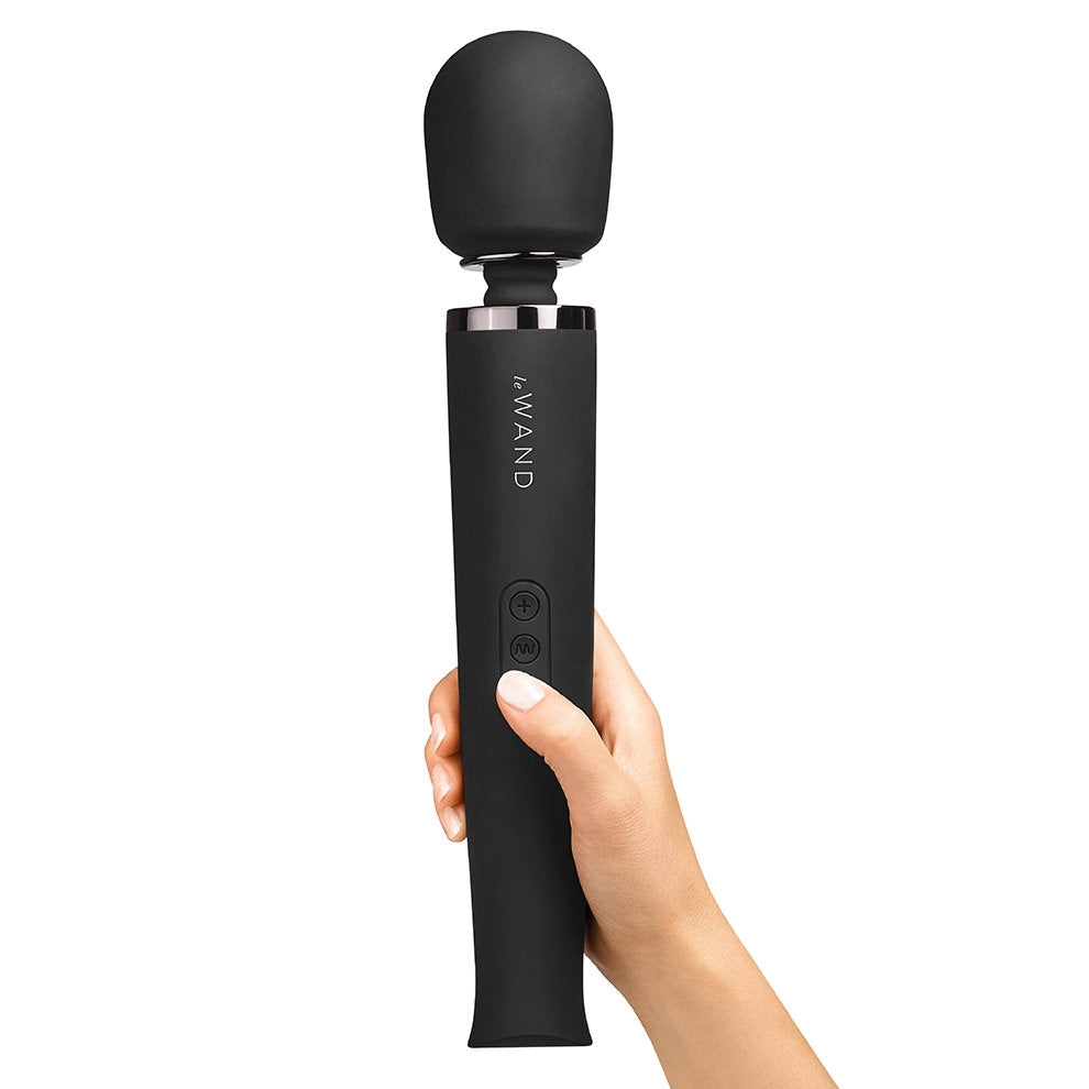 Rechargeable Vibrating Massager - Black - Red Velvet Boutique