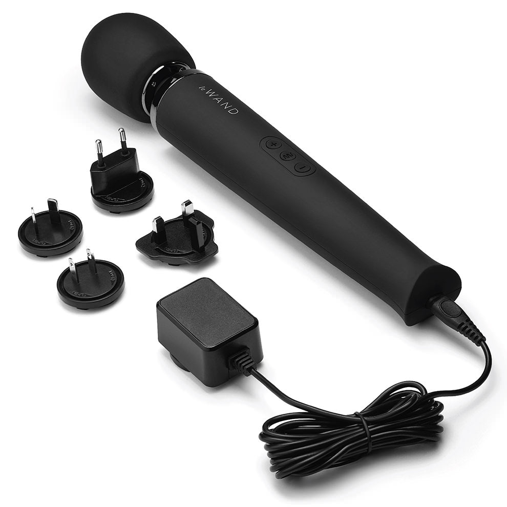 Rechargeable Vibrating Massager - Black - Red Velvet Boutique
