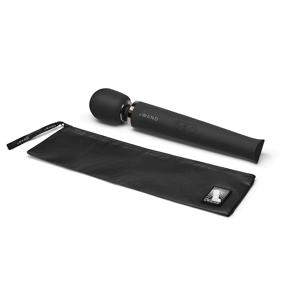 Rechargeable Vibrating Massager - Black - Red Velvet Boutique