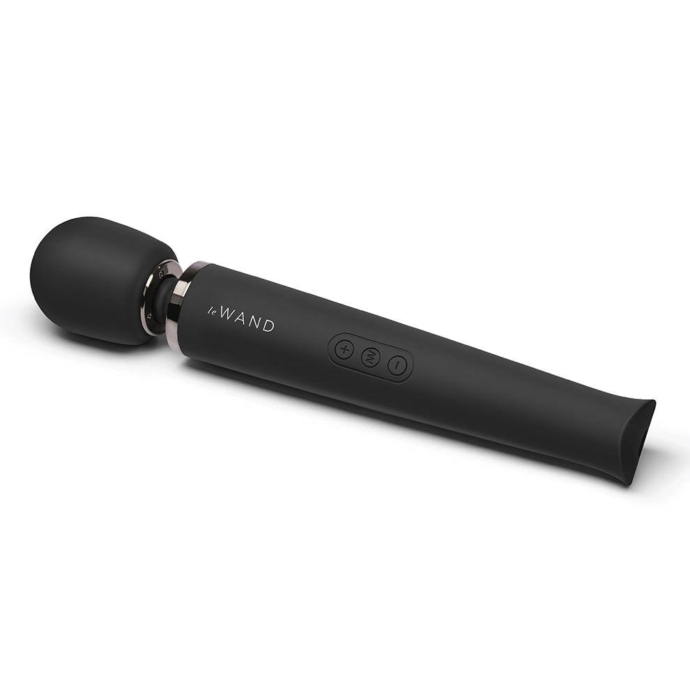 Rechargeable Vibrating Massager - Black - Red Velvet Boutique