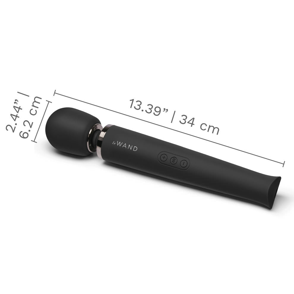 Rechargeable Vibrating Massager - Black - Red Velvet Boutique