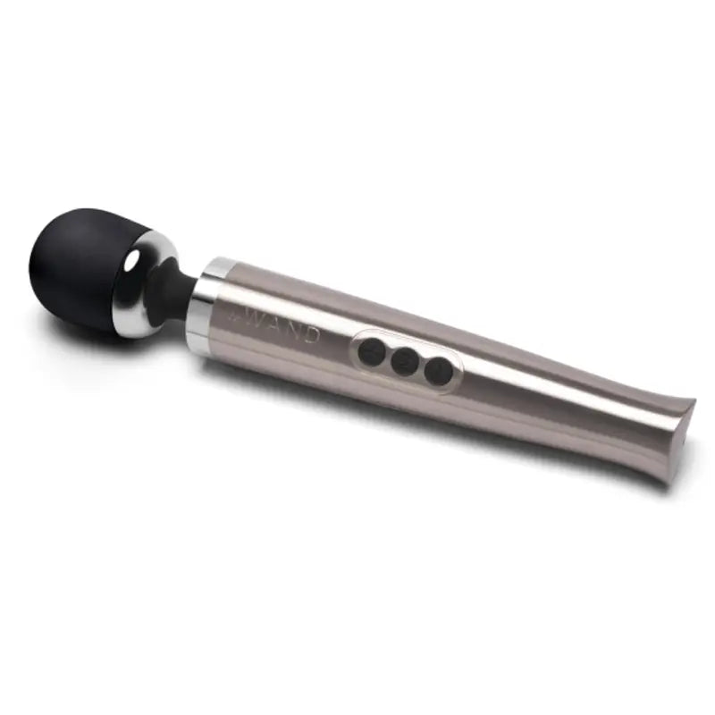 Die Cast Rechargeable Vibrating Massager - Silver LE Wand
