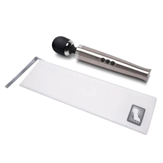 Die Cast Rechargeable Vibrating Massager - Silver LE Wand